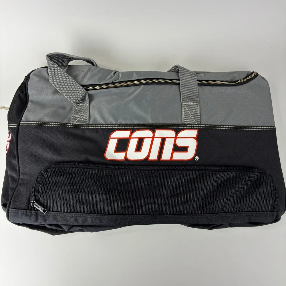 Vintage Converse CONS Duffle Bag Gray Black Large Gym Travel Sport Bag NWT NOS